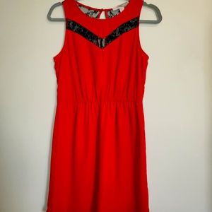 Red Lace Forever 21 Dress Size M